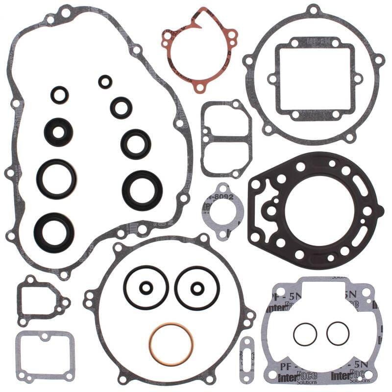 Vertex Pistons — Vertex Gaskets 97-05 Kawasaki KDX220 Complete Gasket Kit w/ Oil Seals