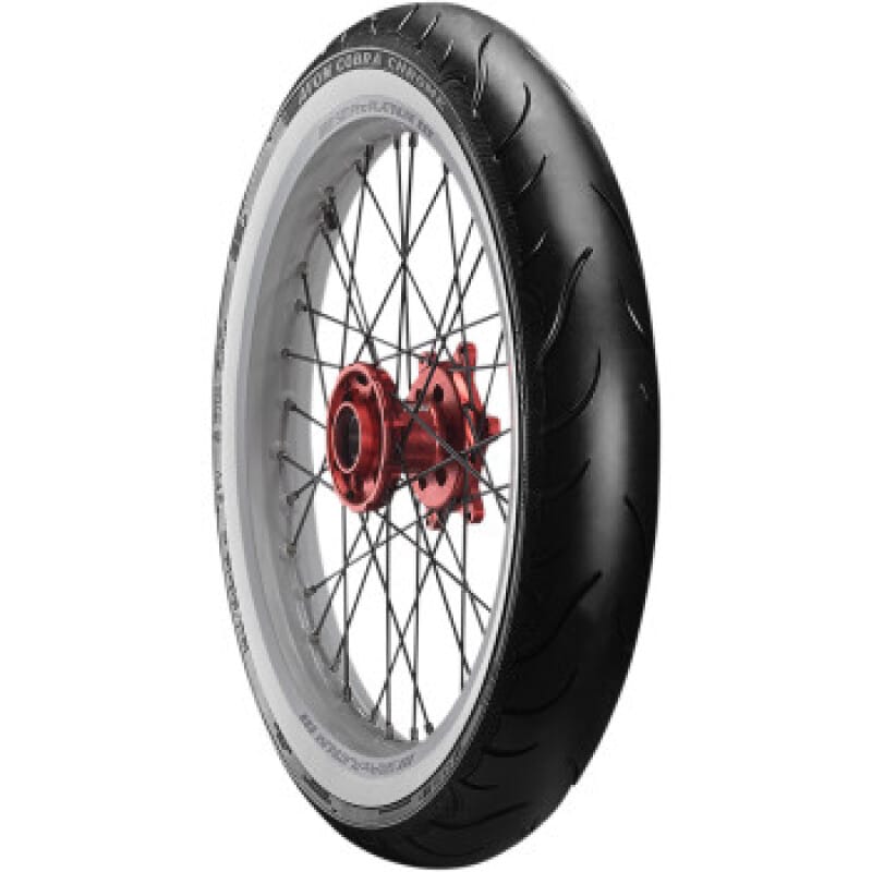 Avon Tyre — Avon Cobra Chrome AV92 White Sidewall Rear Tire - MU85B16 77H 1DK ++(AVAILABLE AFTER DEC 2026)++
