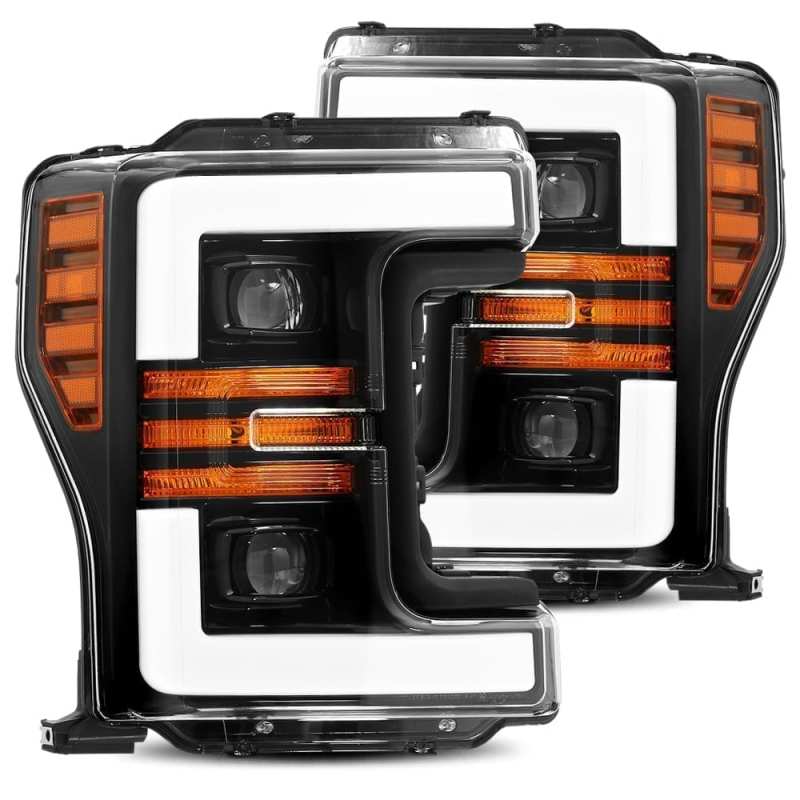 AlphaRex — AlphaRex 17-19 Ford F-250 SD PRO-Series Proj Headlights Plank Style Black w/Activ Light/Seq Signal
Projector Headlights