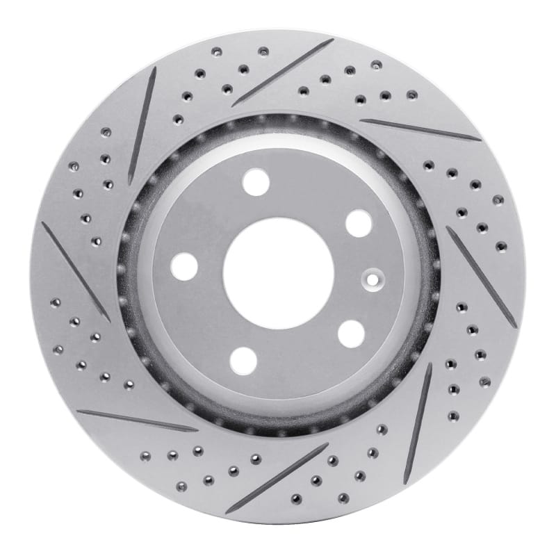 R1 Concepts — R1 08-15 Audi Tts Quattro Rear Left Drilled & Slotted Geo-Carbon Rotor