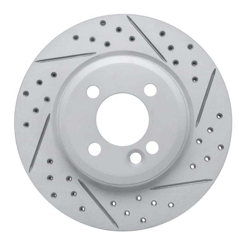R1 Concepts — R1 02-08 Mini Cooper (Excl Clubman Front Right Drilled & Slotted Geo-Carbon Rotor