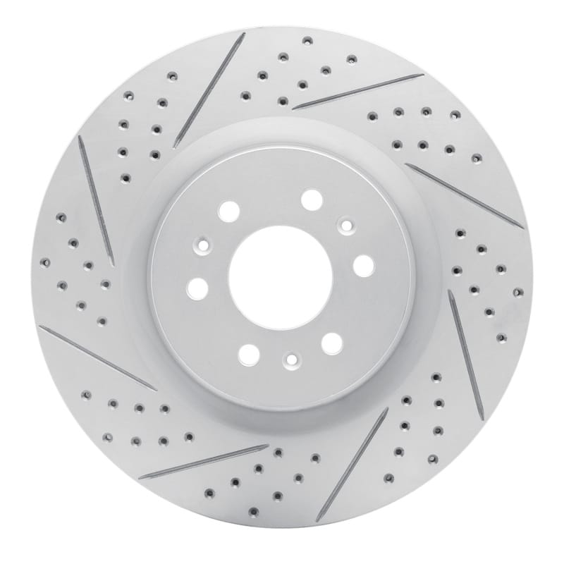 R1 Concepts — R1 04-11 Cadillac Cts Front Left Drilled & Slotted Geo-Carbon Rotor