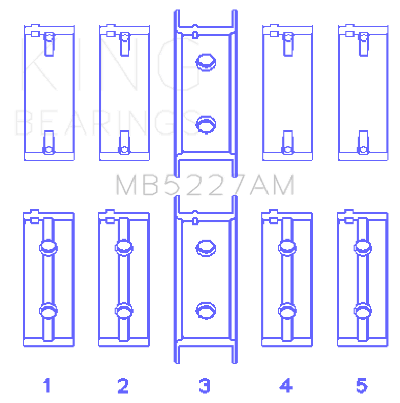 King Engine Bearings — King Engine Bearings Mitsubishi 4G63/4G63T (92) (Size +0.75mm) Main Bearing Set
Engine Bearing
