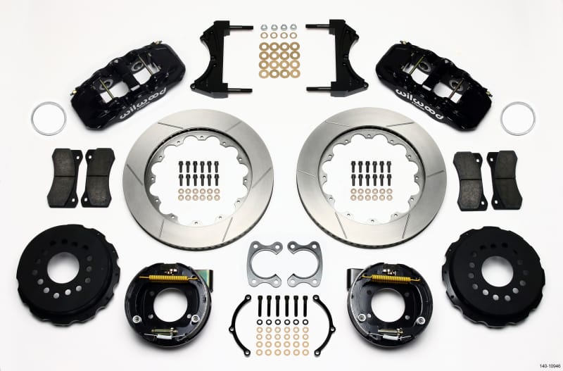 Wilwood — Wilwood AERO4 Rear P-Brake Kit 14.00in Small Ford 2.66in Offset
BRAKE KIT