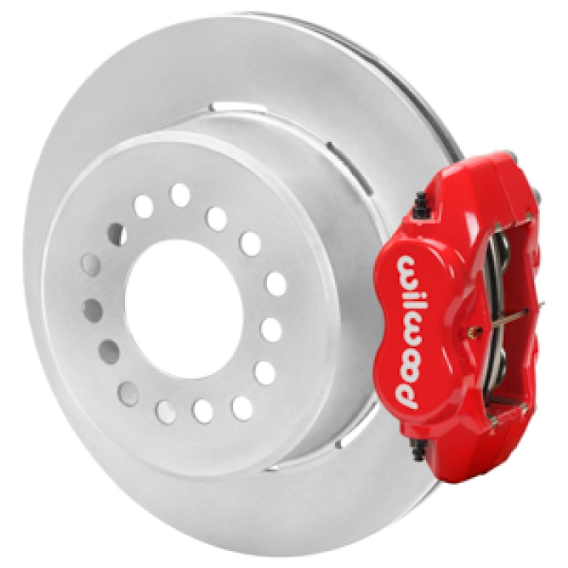 Wilwood — Wilwood Forged Dynalite P/S Park Brake Kit Drilled Red 15 Bolt 2.75in Offset Plain Faced Rotor