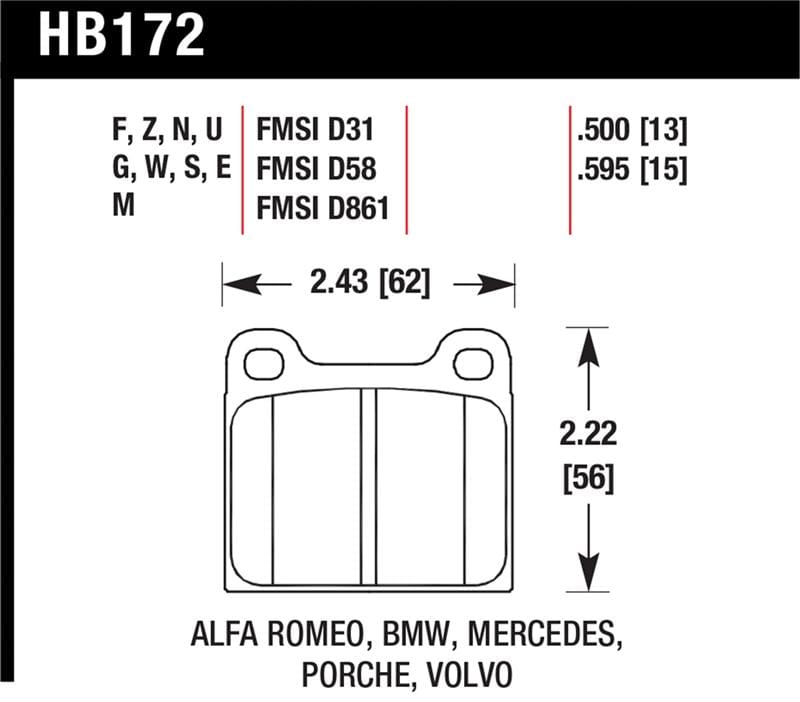 Hawk Performance — DTC-60 Disc Brake Pad