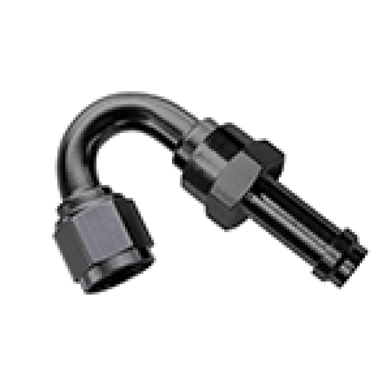 Fragola — Fragola -6AN 150 Degree EZ Street Hose End Black