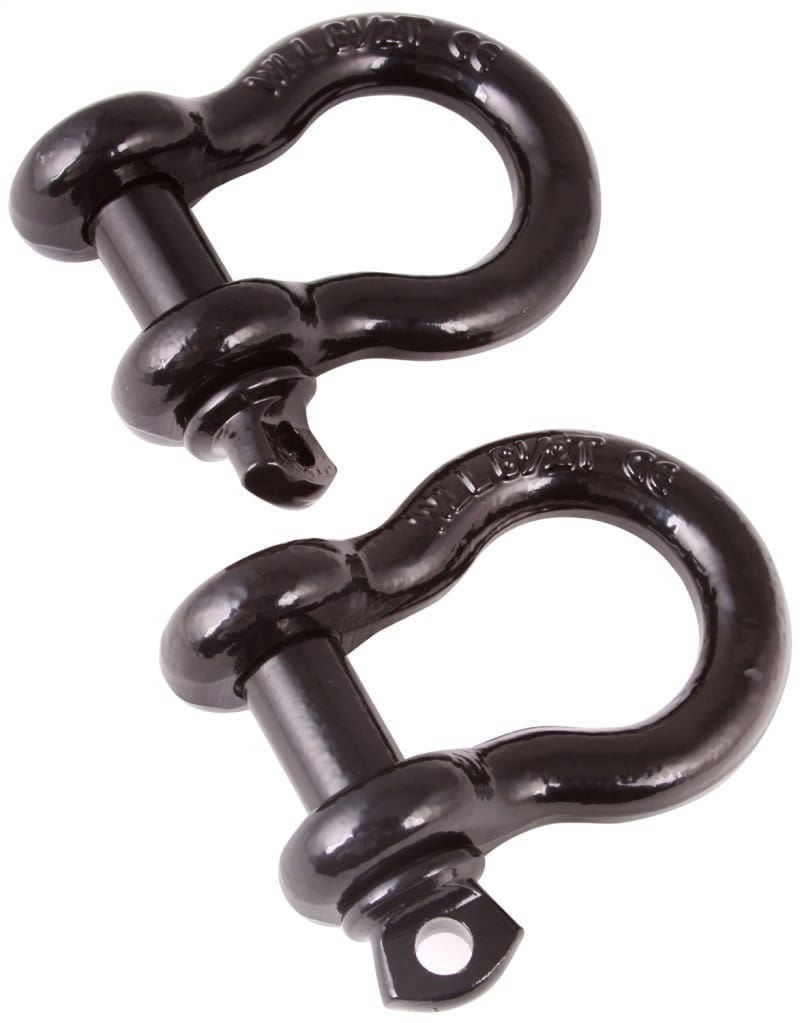 Rugged Ridge — Rugged Ridge 3/4in Black D-Shackles
OFFROAD_RECOVERY