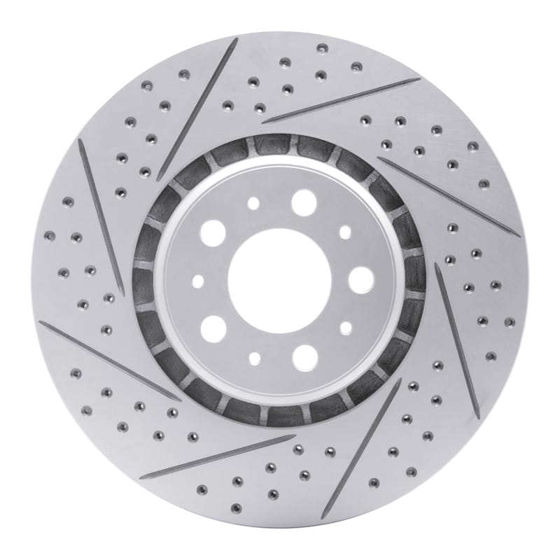 R1 Concepts — R1 03-09 Volvo Xc90 Front Left Drilled & Slotted Geo-Carbon Rotor