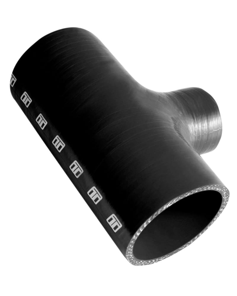 Turbosmart — Turbosmart Hose Tee 2.50in ID 1.5in Spout - Black