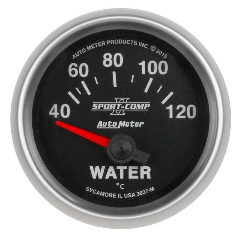 AutoMeter — Autometer Sport-Comp II Gauge Water Temp 2 1/16in 40-120c Electric Sport-Comp II
2-1/16" WATER TEMP,
