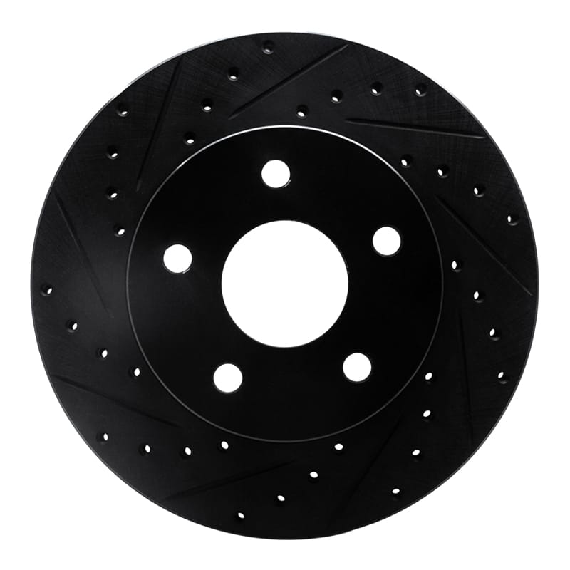 R1 Concepts — R1 99-04 Jeep Grand Cherokee Front Left Drilled & Slotted Black Brake Rotor
R1 Brake Rotor Drill