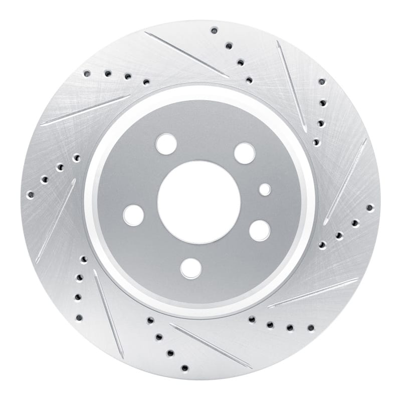 R1 Concepts — R1 17-25 Tesla Model 3 Rear Right Drilled & Slotted Silver Brake Rotor
R1 Brake Rotor Drill