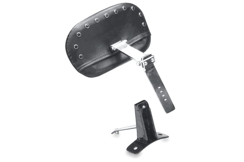 Mustang Motorcycle — Mustang 08-21 Harley FL Touring Driver Backrest Kit w/Blk Pearl Studs- Black