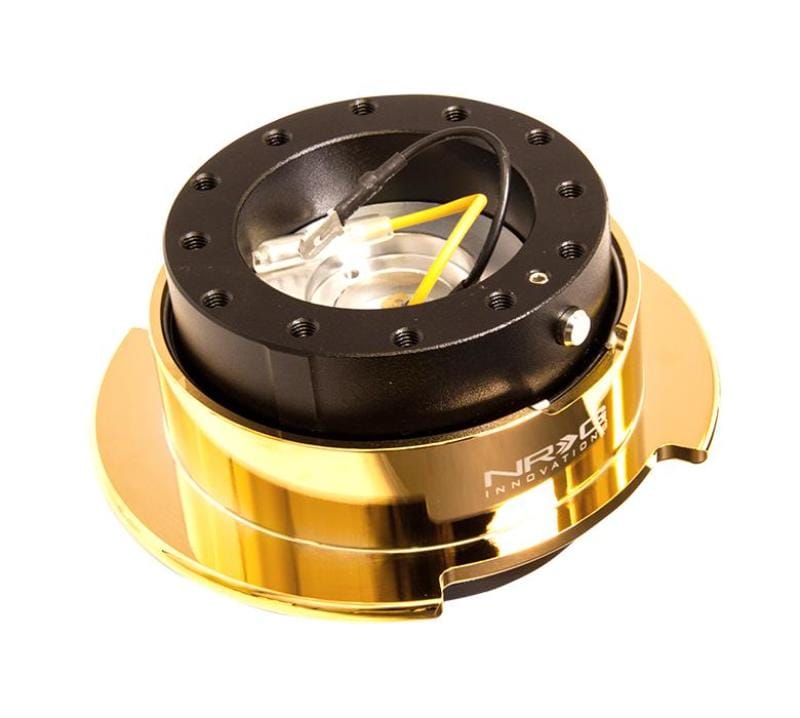 NRG — NRG Quick Release Kit Gen 2.5 - Black Body / Chrome Gold Ring