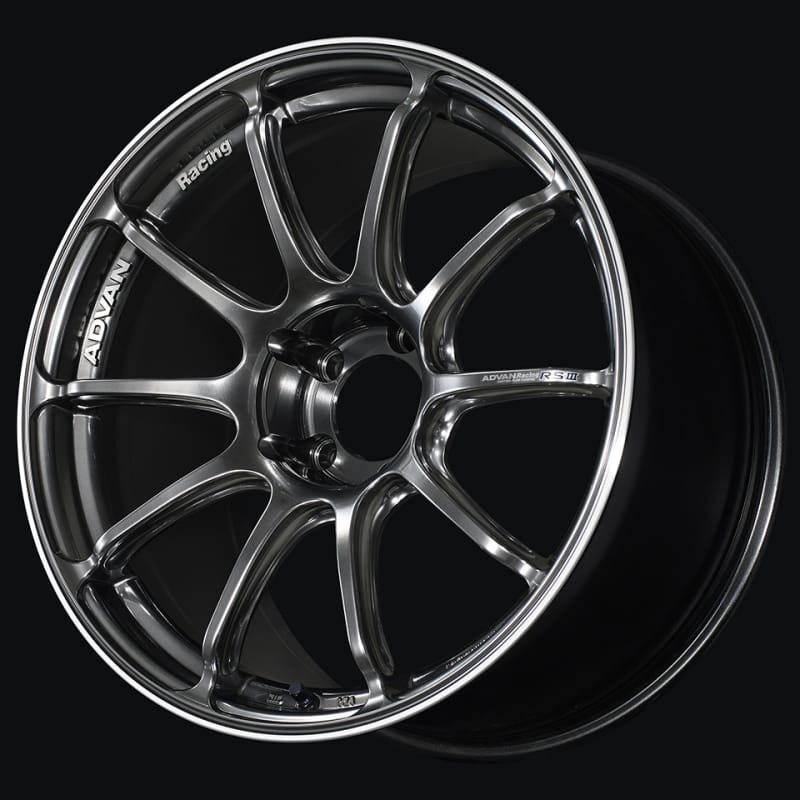 Advan — Advan RSIII 19X8.5 +35 5x120 Racing Hyper Black and Ring Wheel