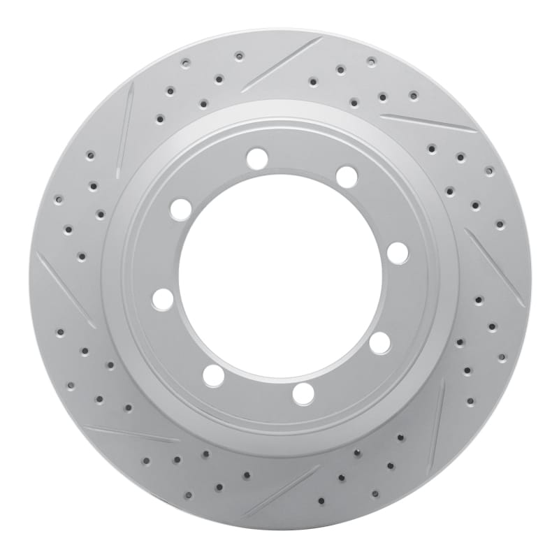 R1 Concepts — R1 99-07 Ford E-350 Club Wagon Rear Left Drilled & Slotted Geo-Carbon Rotor