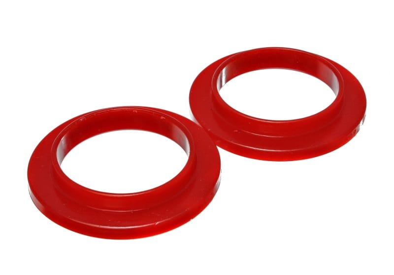 Energy Suspension — Energy Suspension Universal 3 3/4in ID 5 7/16in OD 7/8in H Red Coil Spring Isolators (2 per set)
CoilSprngInsulator