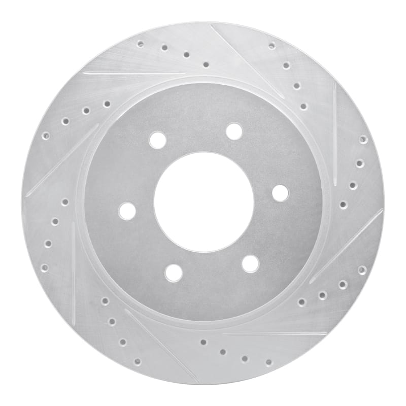 R1 Concepts — R1 16-24 Nissan Titan XD Front Right Drilled & Slotted Silver Brake Rotor
R1 Brake Rotor Drill