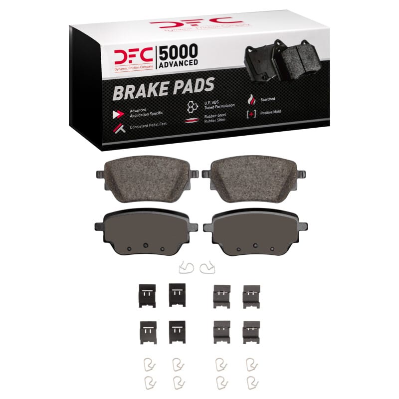 DFC — DFC 19-26 Mercedes-Benz CLA200 (Mexico) Rear 5000 Advanced Ceramic Brake Pads and Hardware Kit