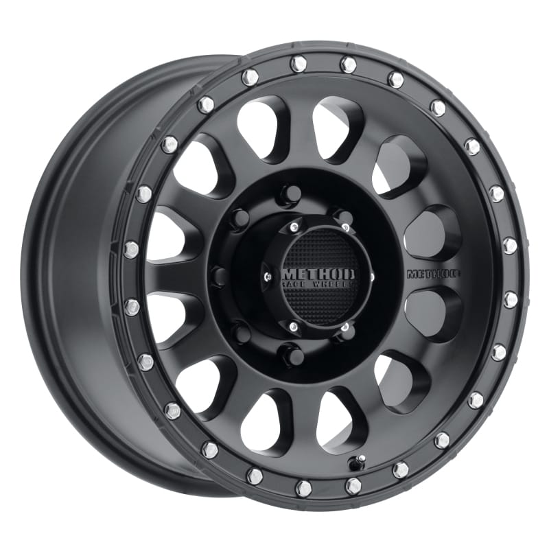 Method Wheels — Method MR315 17x9 -12mm Offset 8x6.5 130.81mm CB Matte Black Wheel