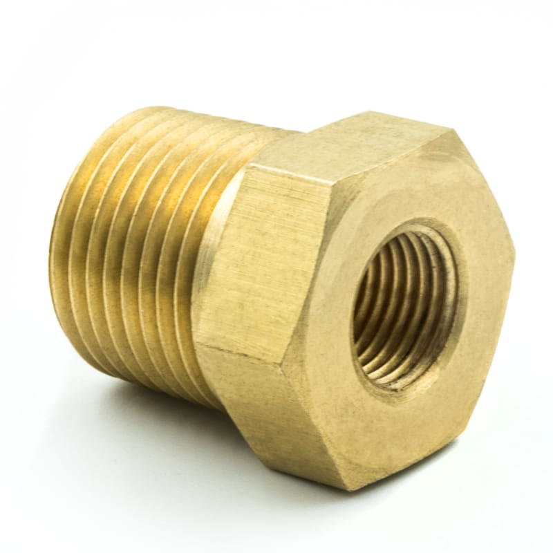AutoMeter — Autometer Brass Adapter Fitting - 3/8in NPT Male - 1/8in NPT Female
FIT 3/8 M-1/8 F NPT