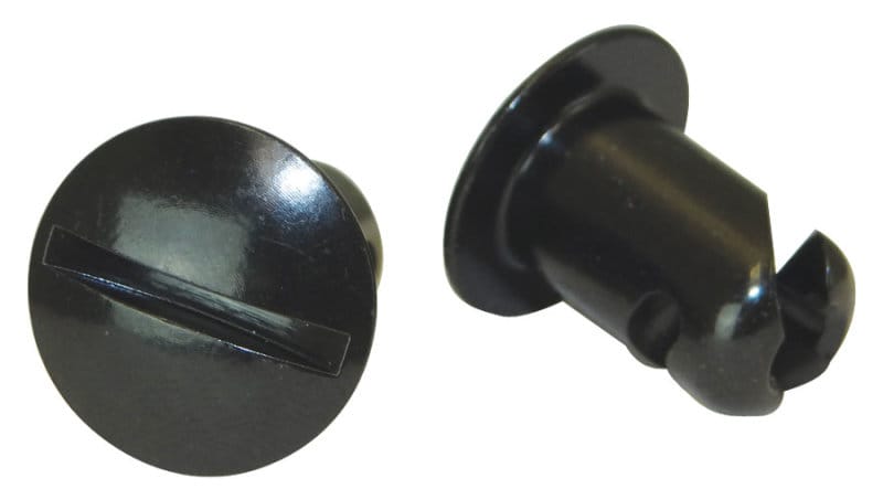 Moroso — Moroso Quick Fastener - Oval Head - 7/16in x .500in - Steel - Black - 10 Pack