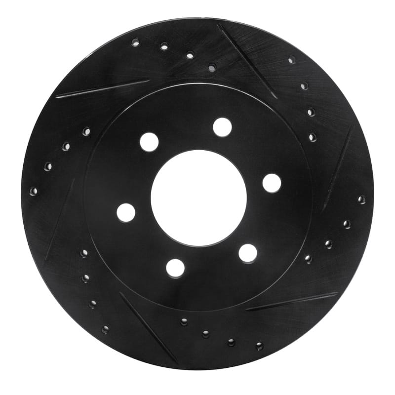 R1 Concepts — R1 97-02 Dodge Dakota 4WD Front Right Drilled & Slotted Black Brake Rotor
R1 Brake Rotor Drill