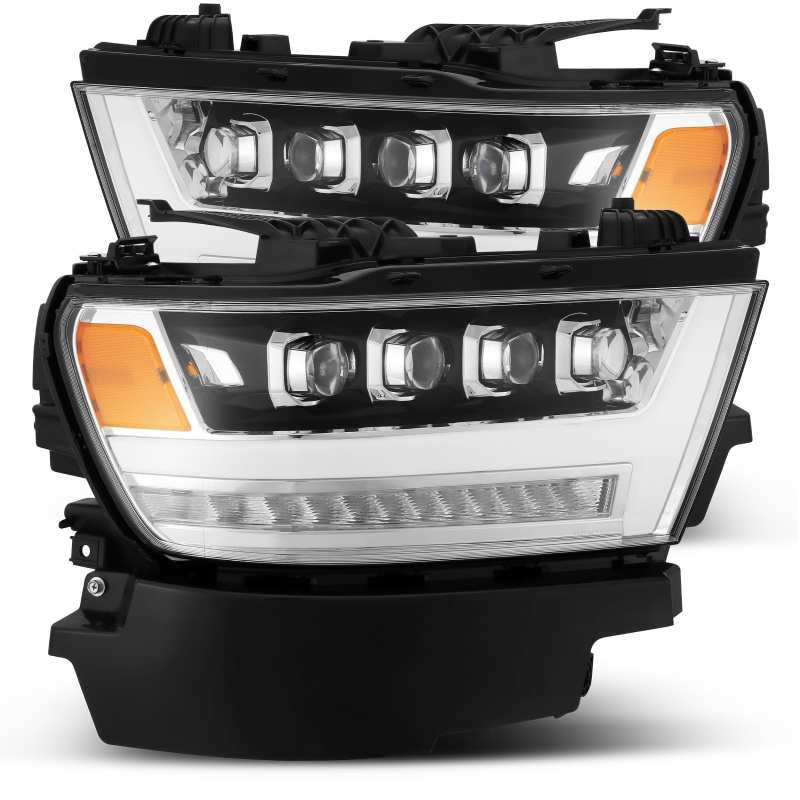 AlphaRex — AlphaRex 19-20 Ram 1500HD NOVA LED Proj Headlights Plank Style Chrome w/Activ Light/Seq Signal/DRL
Projector Headlights
