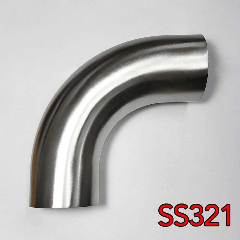 Stainless Bros — Stainless Bros 4in SS321 90 Deg Mandrel Bend Elbow - 1.5D Radius 16GA/.065in Wall (No Leg)