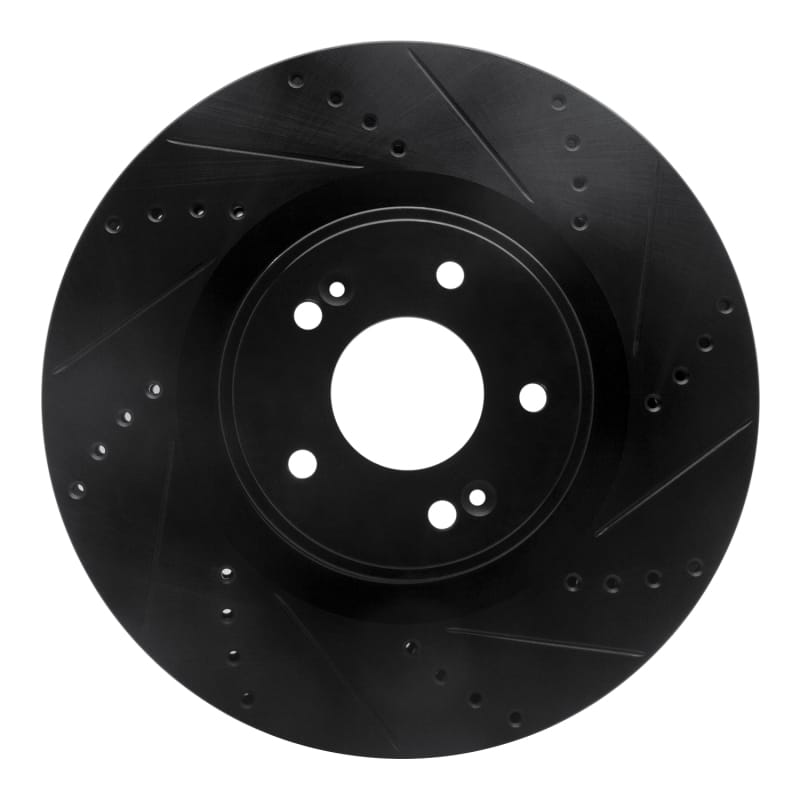 R1 Concepts — R1 10-16 Hyundai Genesis Coupe Front Right Drilled & Slotted Black Brake Rotor
R1 Brake Rotor Drill
