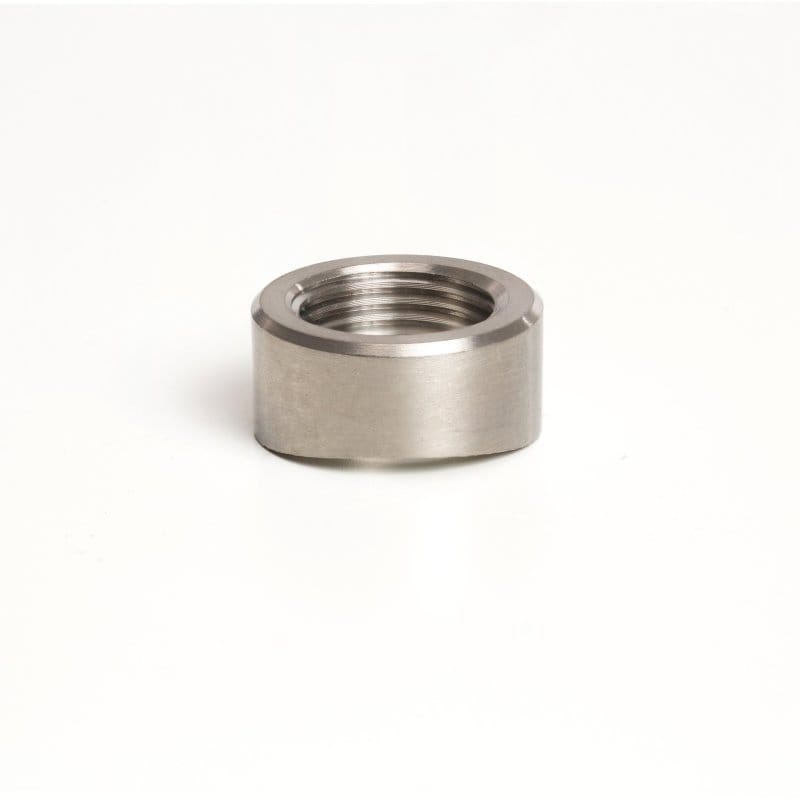 Ticon — Ticon Industries Titanium O2 Sensor Bung 1.75in to 2.5in Tubing (M18x1.5) - Coped End