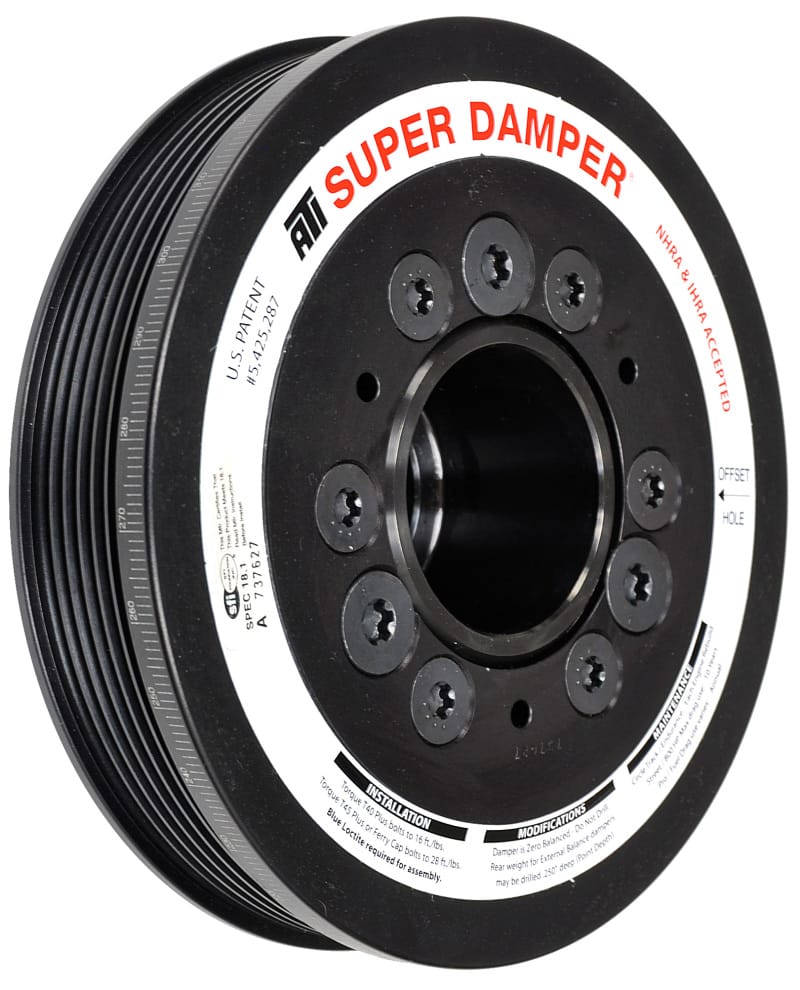 ATI — ATI Damper - 6.78in - AL - 6 Grv - 10 Per UD - LS1/2/3/6/L76 - 97-13 28T 8mm HTD Drive Rear - 3 Ring