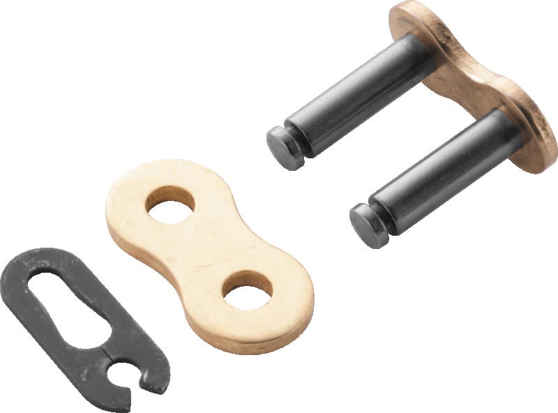 BikeMaster — Precision Heavy-Duty 428H Chain Master Link, Gold