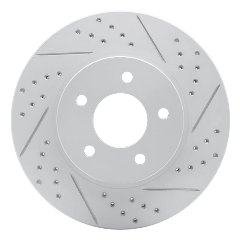 R1 Concepts — R1 02-07 Chevrolet Equinox Front Right Drilled & Slotted Geo-Carbon Rotor