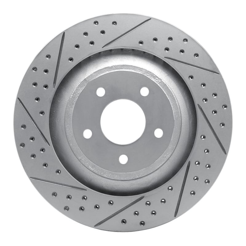 R1 Concepts — R1 08-14 Chrysler 200 Front Left Drilled & Slotted Geo-Carbon Rotor