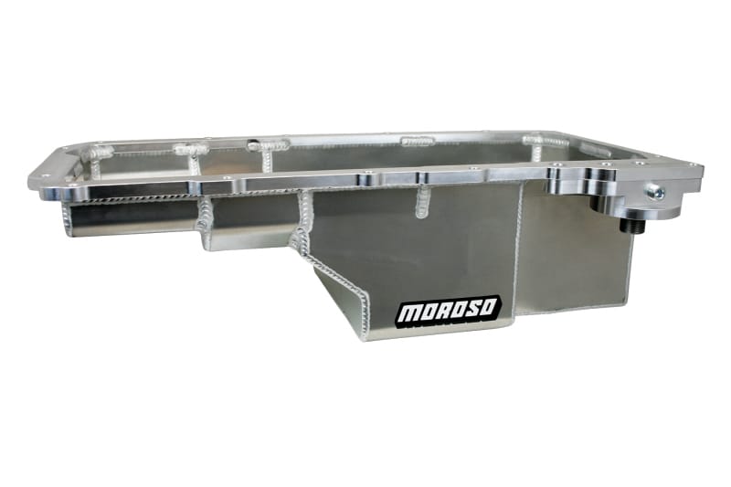 Moroso — Moroso GM LS/93-02 F Body (w/Spin-On Oil Filter Adapter) Drag Race Wet Sump 6qt 6in Aluminum Oil Pan
