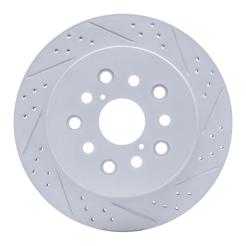 R1 Concepts — R1 01-06 Lexus Ls430 Rear Right Drilled & Slotted Geo-Carbon Rotor