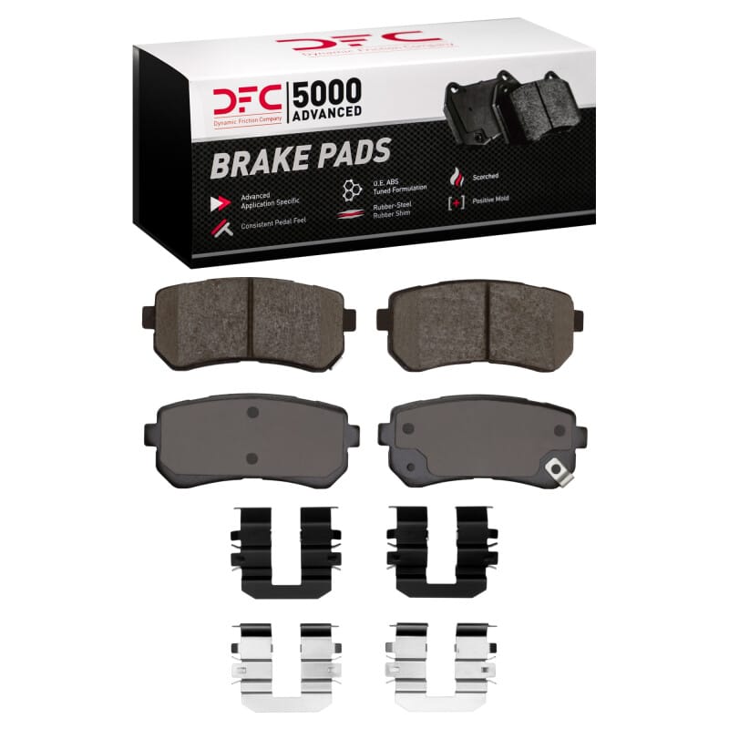 DFC — DFC 06-19 Dodge Attitude (Mexico) Rear 5000 Advanced Ceramic Brake Pads and Hardware Kit
DFC Brake Pad Set
