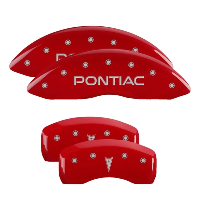 MGP — MGP 4 Caliper Covers Engraved Front Pontiac Rear Arrow Red Finish Silver Char 2006 Pontiac GTO
Caliper Covers