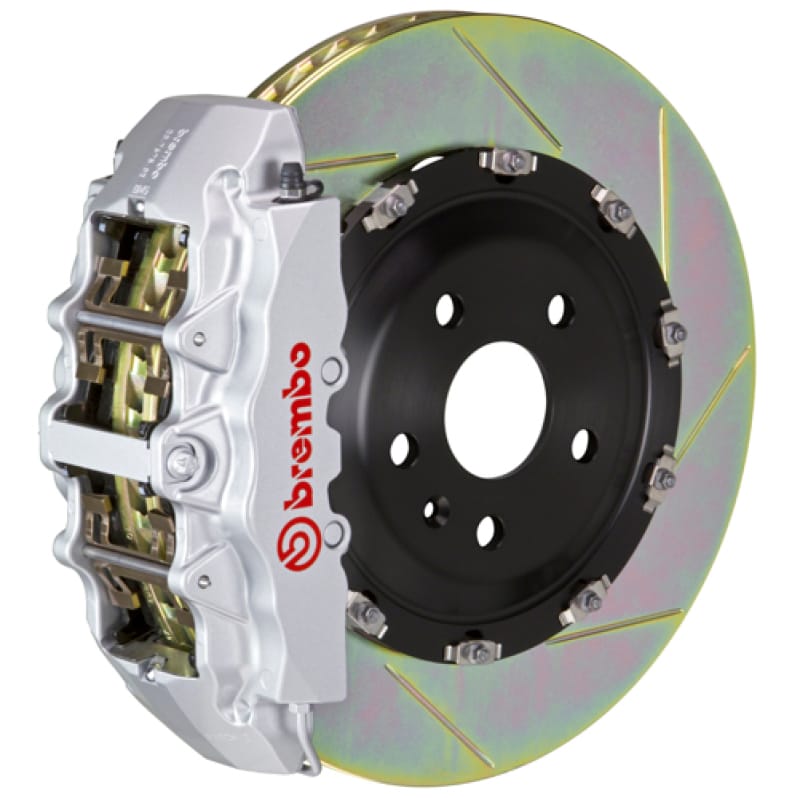Brembo — Brembo 15-21 C300 (Excl. 4MATIC) Front GT BBK 6 Piston Cast 380x34 2pc Rotor Slotted Type1-Silver