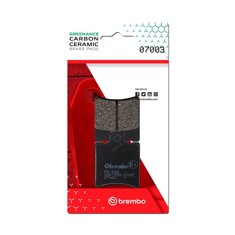 Brembo OE Powersports — Brembo OE Piaggio Storm/Piaggio Tph/Piaggio Zip/Piaggio Typhoon Carbon Ceramic Brake Pad - Front