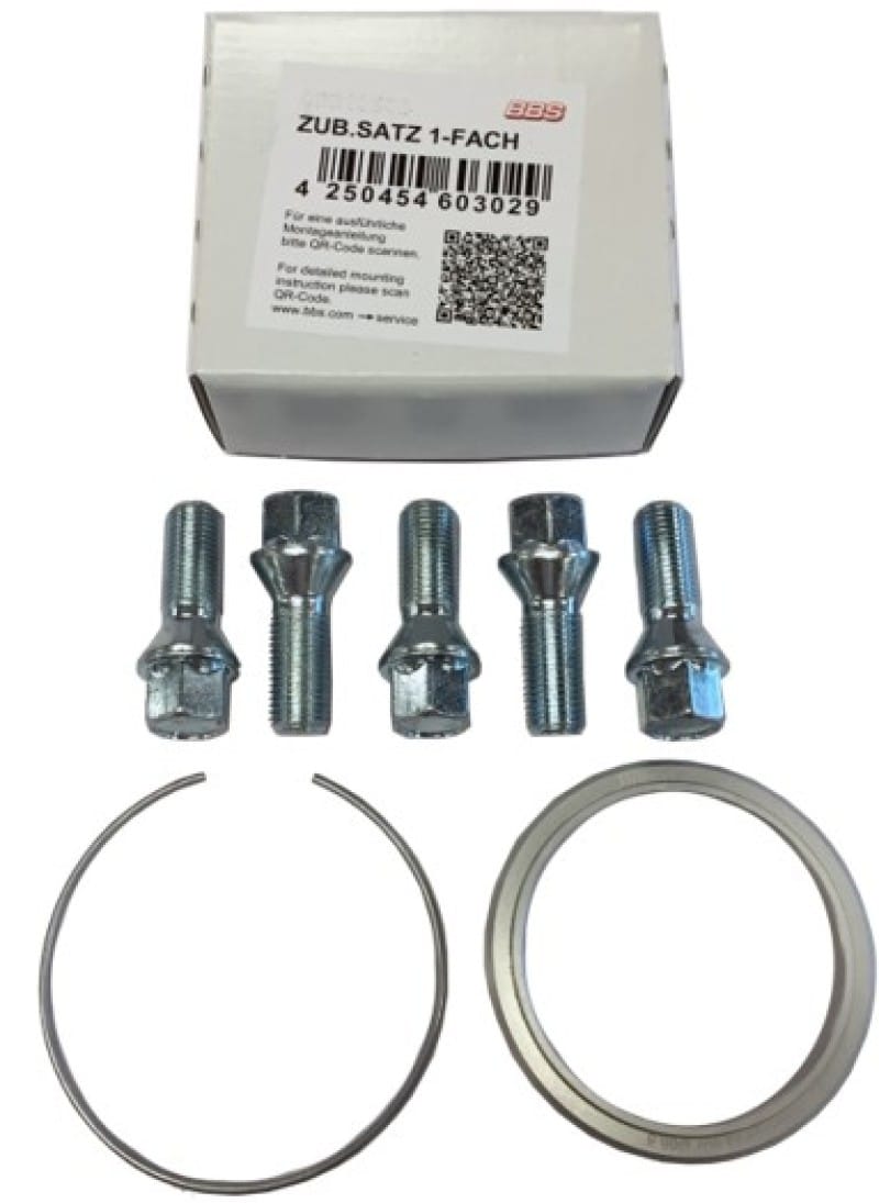 BBS — BBS PFS KIT - Saab (ROAD DI) - Includes 82mm OD - 65mm ID Ring / 82mm Clip / Lug Bolts