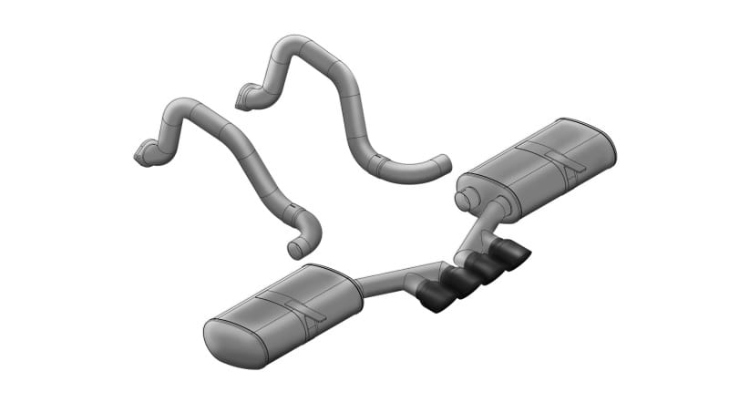 CORSA Performance — Corsa 1997-2004 Chevrolet Corvette C5 Z06 5.7L V8 Black Sport Axle-Back Exhaust
Exhaust
