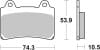 Brembo OE Powersports — Brembo OE 96-07 Yamaha XVZ A Royal Star 1300cc Brake Pad - Rear