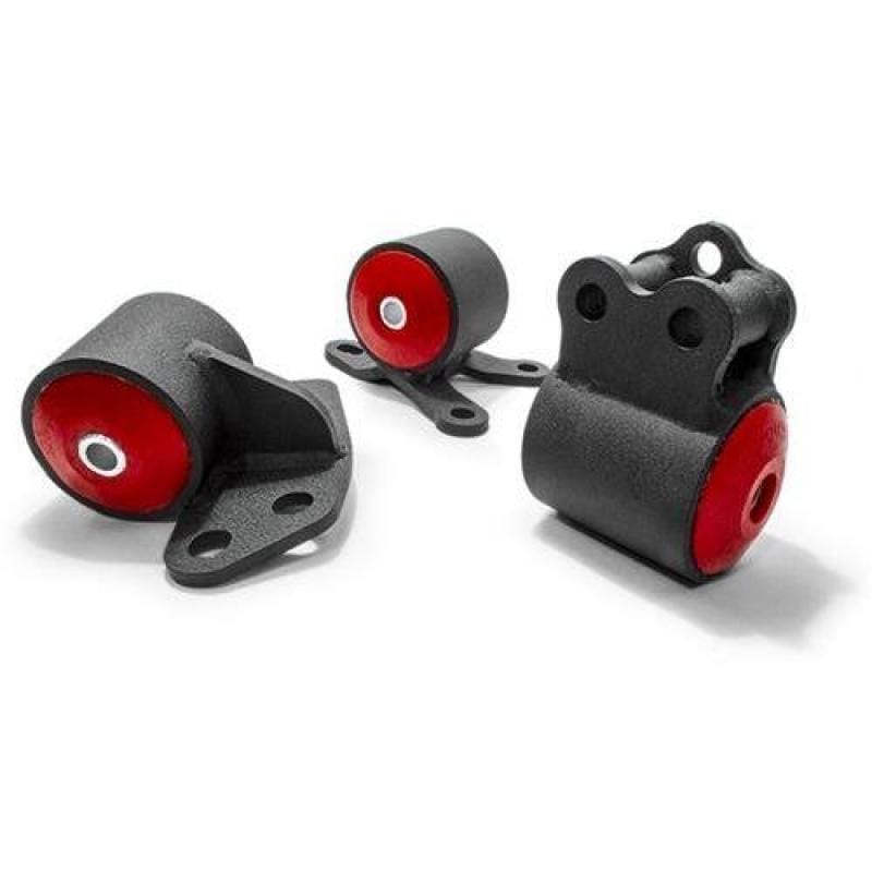 Innovative Mounts — Innovative 92-95 Civic B/D Series Black Steel Mounts 95A Bushings (3 Bolt)
