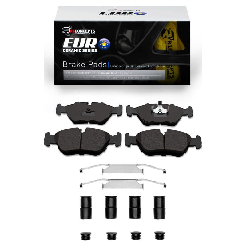 R1 Concepts — R1 1982-1991 BMW 533I Front R1 Euro Ceramic Pads & Hardware Kit
R1 Euro Ceramic Pads