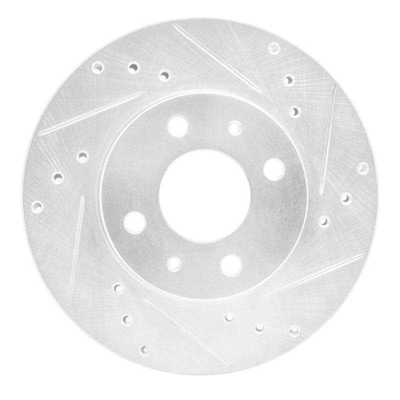 R1 Concepts — R1 88-06 Nissan NX Front Right Drilled & Slotted Silver Brake Rotor
R1 Brake Rotor Drill