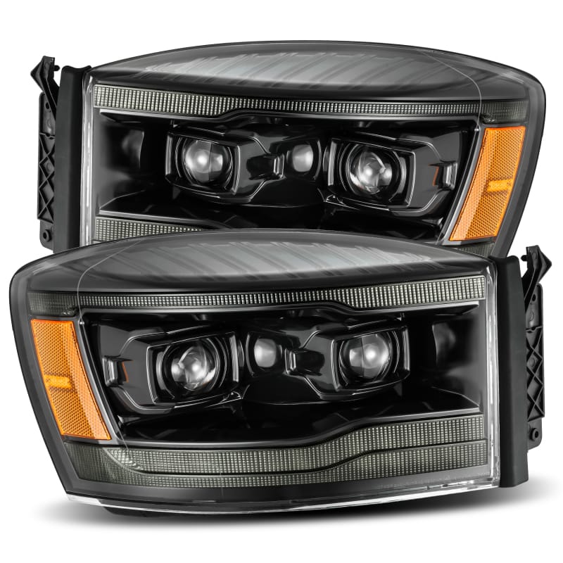 AlphaRex — AlphaRex 06-08 Dodge Ram 1500HD PRO-Series Proj Headlights Plank Style Alpha Black w/Seq Signal/DRL
Projector Headlights