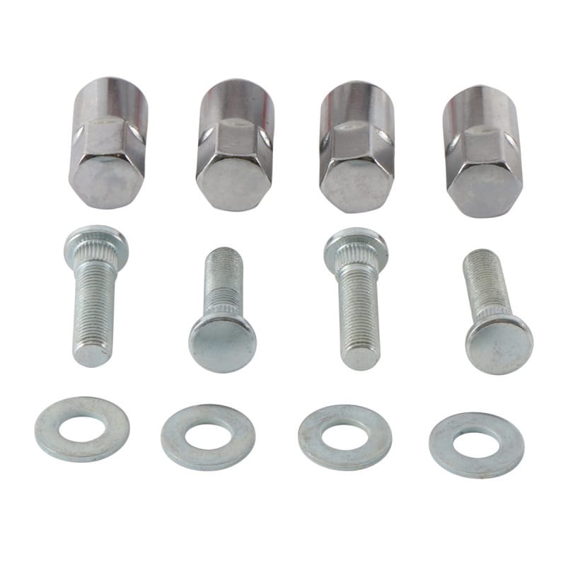 QuadBoss — Wheel Stud & Nut Kit, Rear, Black